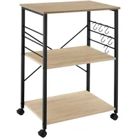Tectake tectake® Servierwagen Rugby 65,5x45,5x88,5cm