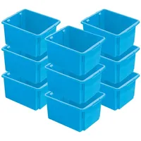 BRB-Lagertechnik 12x Aufbewahrungsbox, stapelbar, nestbar, 32 Liter, LxBxH 455x360x245