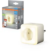 Osram SMART+ WIFI EU-Steckdose mit Nachtlicht in Weiß, IP20-Schutz,