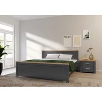 Set One by Musterring Bett "York Schlafen", grau (grau