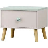 [en.casa] Nachttisch Kinder Sandnes Nachtkästchen 31 x 38 x