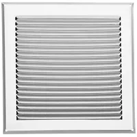 SOTech Aluminium Lüftungsgitter 250 x 250 mm Edelstahloptik mit