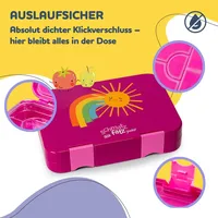 Klarstein Frischhaltedose junior Lunchbox Brotdose mit Fächern, Tritan, (Packung)