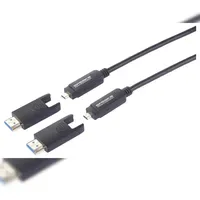 SpeaKa Professional Glasfaser / HDMI Anschlusskabel HDMI-A Stecker, HDMI-Micro-D