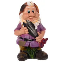 BIRENDY RIESIGER Zwerg, Gartenzwerg XXL Gartenwichtel NF14286 Groß 41cm