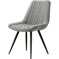 Hti-Living Stuhl Astrid Kunstleder Grau