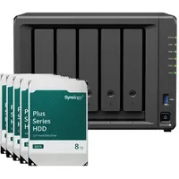 Synology DS1525+ 40 TB SATA schwarz