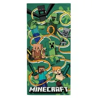 Minecraft Badetuch 70 x 140 cm grün