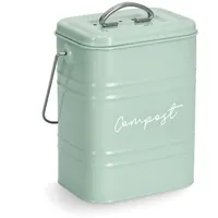 Zeller Kompostbehälter 'Compost' Metall, mint 17 x 24,5 x