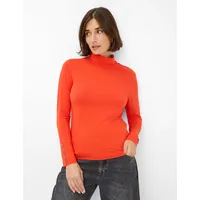 Brax Damen, Shirt Style CARINA L", mandarin, orange, Gr.