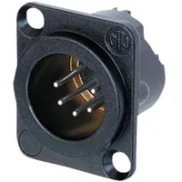 Neutrik XLR 5P Chassis - male Silberkontakte - schwarz