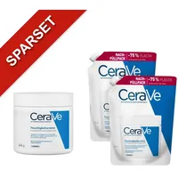 CeraVe Feuchtigkeitscreme + 2x Nachfüllpack