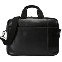 CAMEL ACTIVE Pine Aktentasche Leder 40 cm Laptopfach schwarz