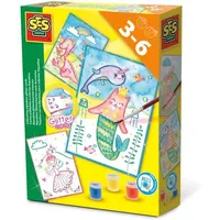 SES Creative Aqualine Glitzerkarten 1 St. Wasserfarbe