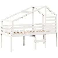 VidaXL Hochbett mit Dach 75 x 190 cm Kiefer