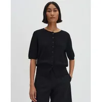 Someday Strickjacke aus Viskose-Mix mit 3/4-Arm Modell TINALA Black,