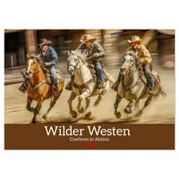 Calvendo Wilder Westen - Cowboys in Aktion (Wandkalender 2026