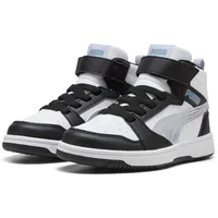Puma Rebound V6 Mid Space Belle Kinder Black/Lilac Crush/White