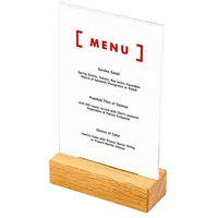 Showdown Displays Showdown Menühalter T-Ständer aus Holz DIN A6