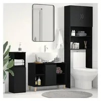 VidaXL Spülbeckenschrank 80 x 60 cm Schwarz