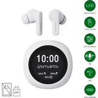 4smarts True Wireless In-Ear-Kopfhörer SkyBuds Screen Pro ANC Weiss