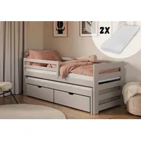 Kids Collective Einzelbett mit Rausziehbett 90 x 200 cm