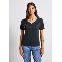 STREET ONE T-Shirt STREET ONE, Damen, Gr. 40, deepwater