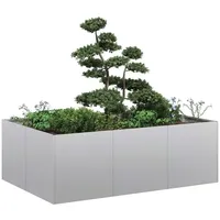 VidaXL Pflanzkübel 120x80x40 cm Verzinkter Stahl - vidaXL