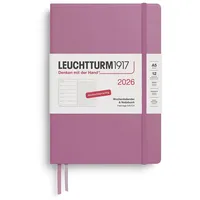 Leuchtturm1917 372520 Wochenkalender & Notizbuch Dotted Medium (A5) 2026,