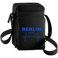 Multifanshop Schultertasche Berlin blau