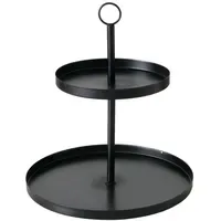 Boltze Etagere Samina aus Metall in schwarz 33cm (1