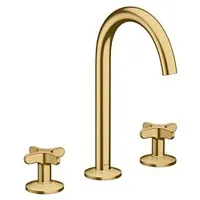 Hansgrohe AXOR One 3-Loch Waschtischarmatur 170 mit Kreuzgriffen und