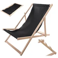 Kadax Liegestuhl aus Holz, Klappbare Sonnenliege bis 120 kg,
