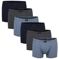 Götzburg Boxershorts 6er Pack Blau / Grau M
