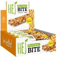 HEJ Natural Bite Organic (12x40g) Crunchy Peanut