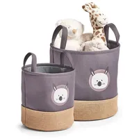 Hti-Living Aufbewahrungskorb Hase 2er Set grau