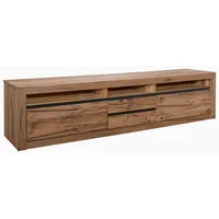 Massivmoebel24 TV-Board Wild-/Zerreiche 220x50x55 tabacco brown geölt MONTREUX #240