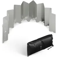 Evocamp Windschutz für Gaskocher 22 Lamellen Spirituskocher Outdoor Campingkocher