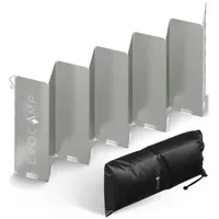 Evocamp Windschutz für Gaskocher 10 Lamellen Spirituskocher Outdoor, Campingkocher,