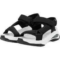 Rieker Sandale W3151 schwarz/weiss Damen