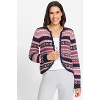 Witt Weiden Strickjacke in marine-erika-gemustert | Gr.: 50