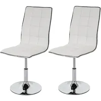 Mendler Einzelst�ck | 2er-Set Esszimmerstuhl HWC-C41, Stuhl Küchenstuhl, höhenverstellbar