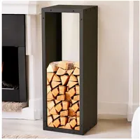 DanDiBo Ambiente DanDiBo Kaminholzregal Innen Metall Schwarz 96600 Brennholzregal