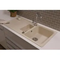 Respekta Einbauspüle Massivgranit Austin 100 cm x 50 cm