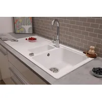 Respekta Einbauspüle Massivgranit Austin 100 x 50 cm mit