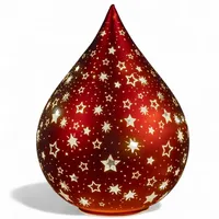 Formano LED Dekoobjekt Tropfen RED STARS Sterne H. 16cm