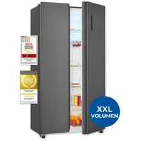 GGV Exquisit Exquisit Side-by-Side Kühlschrank mit Gefrierteil, 442 Liter,
