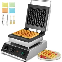 Vevor kommerzielles Waffeleisen Waffelmaschine 2000 W antihaftbeschichtetes belgisches Waffeleisen