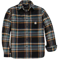 CARHARTT Rugged Flex Flannel Plaid, Hemd, schwarz, - XL