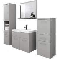 WELLTIME Badmöbel-Set ELDA 5-tlg. Grau